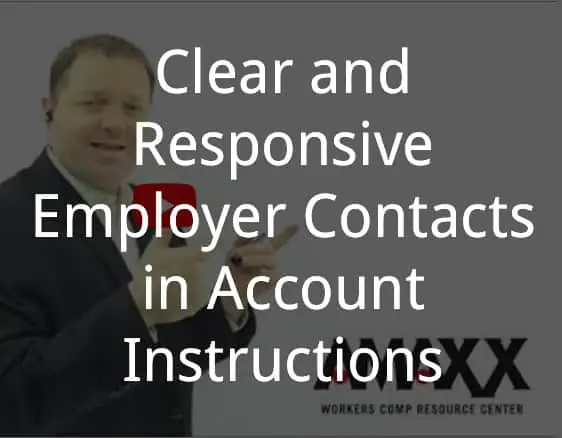 Clear and Responsive Employer Contacts in Account Instructions